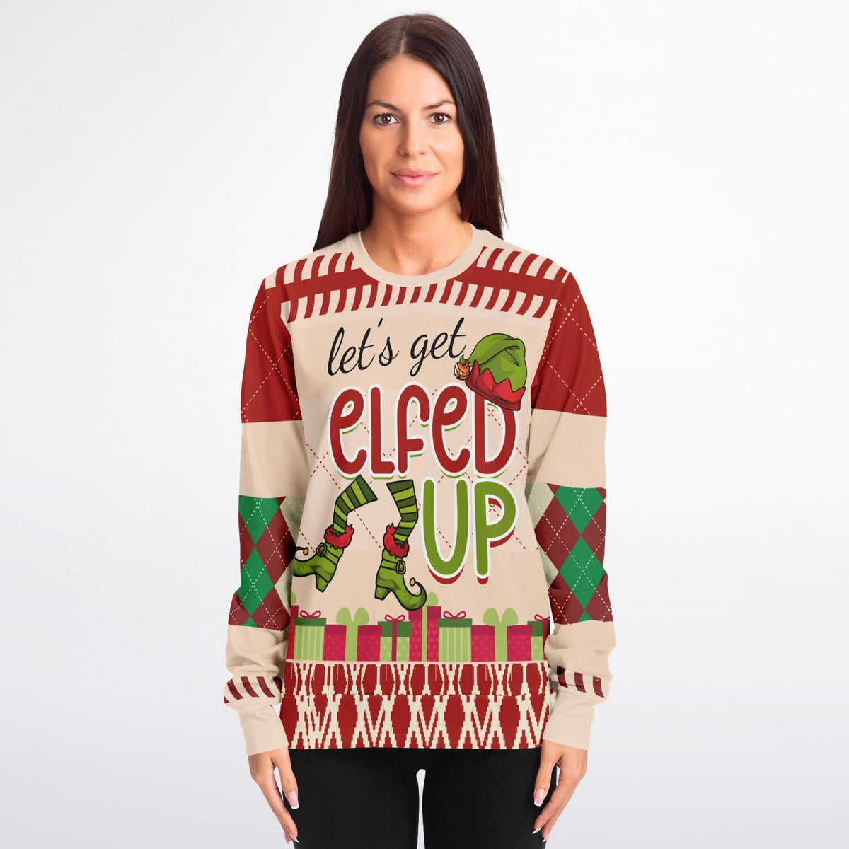 “Let’s Get Elfed Up” Funny Christmas Sweater