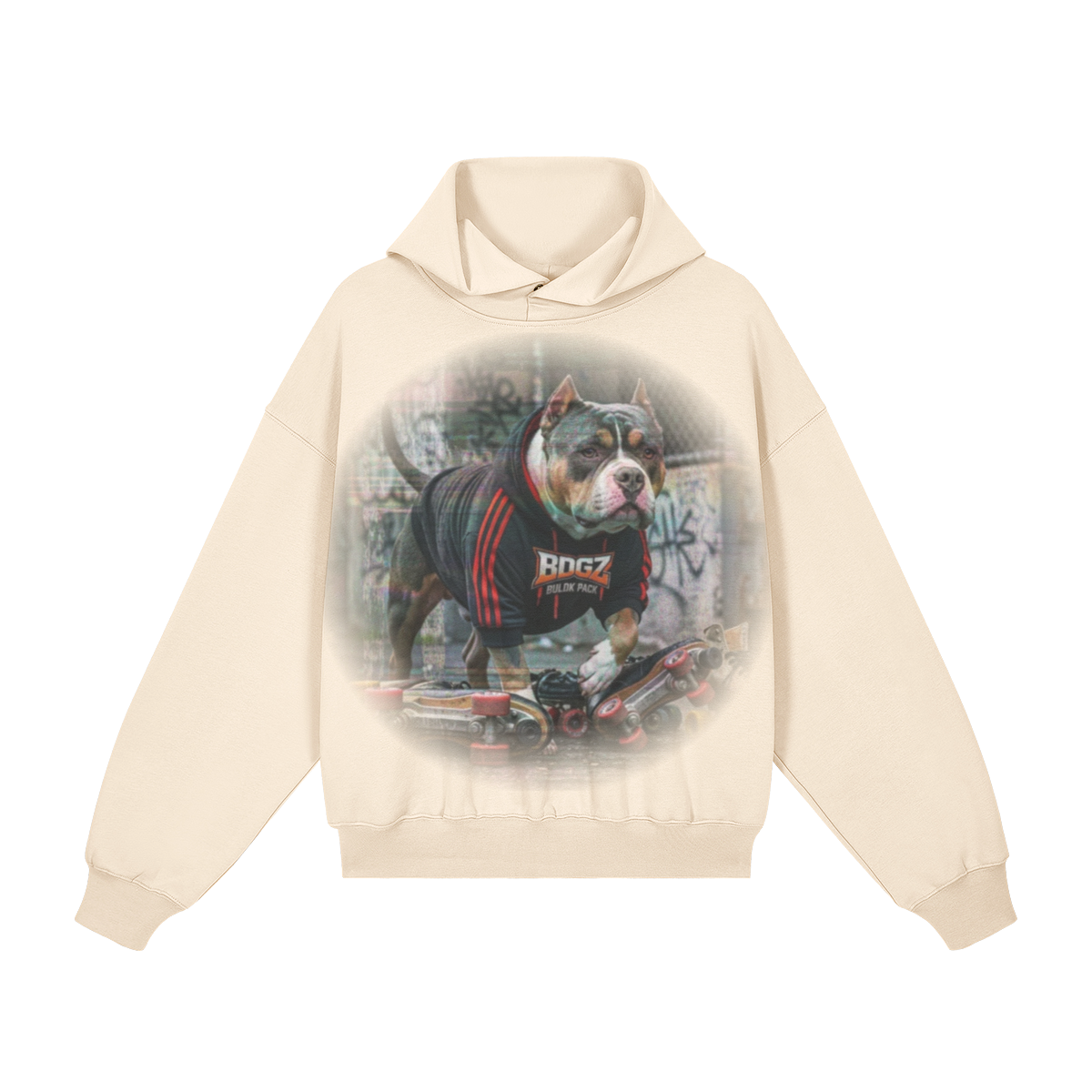 "SkateDog" Snap Hoodie - 380GSM Heavyweight Brushed Fleece