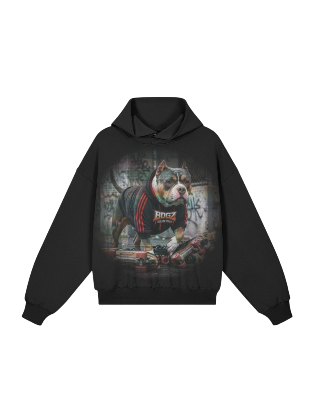 "SkateDog" Snap Hoodie - 380GSM Heavyweight Brushed Fleece