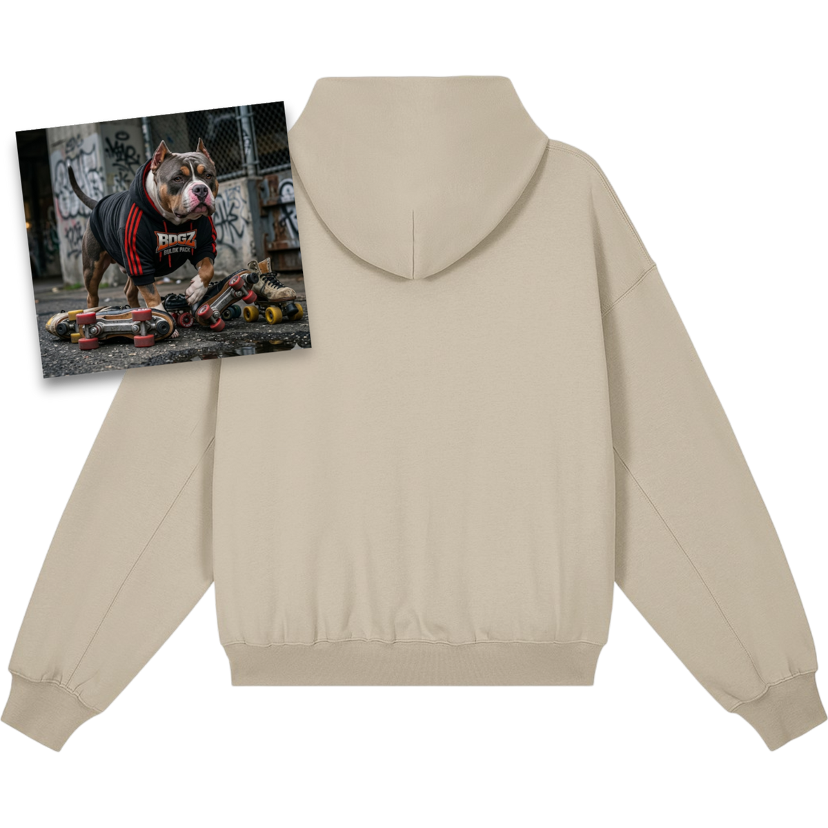 "SkateDog" Snap Hoodie - 380GSM Heavyweight Brushed Fleece